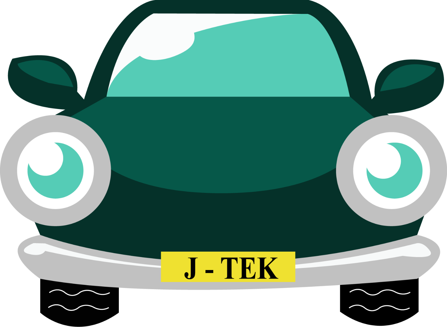 Cartoon Car With J-TEK Number Plate - Car MOT, Servicing & Tyres in Ely at J-Tek